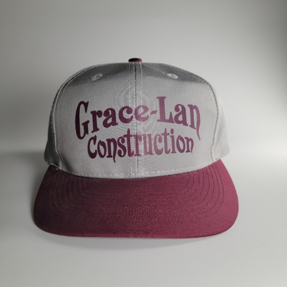 Vintage grey Grace-Lan Snapback Hat Made In Usa - Picture 1 of 7